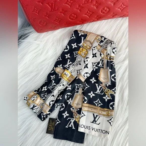 Louis Vuitton Montaigne MM Empreinte Cerise Bag, Wallet & Scarf BUNDLE โฅ๏ธ - Picture 16 of 16